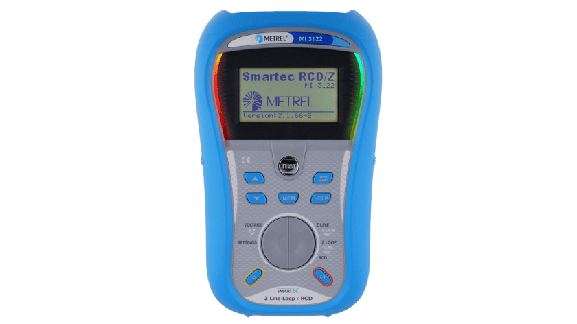Metrel MI 3122 SMARTEC Prüfgerät Schleifenimpedanz und RCD im blauen Gehäuse