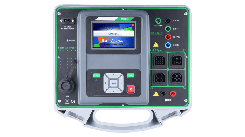 Metrel MI 3290 GF Earth Analyser im Koffer mit Touchscreen und Stromzangen