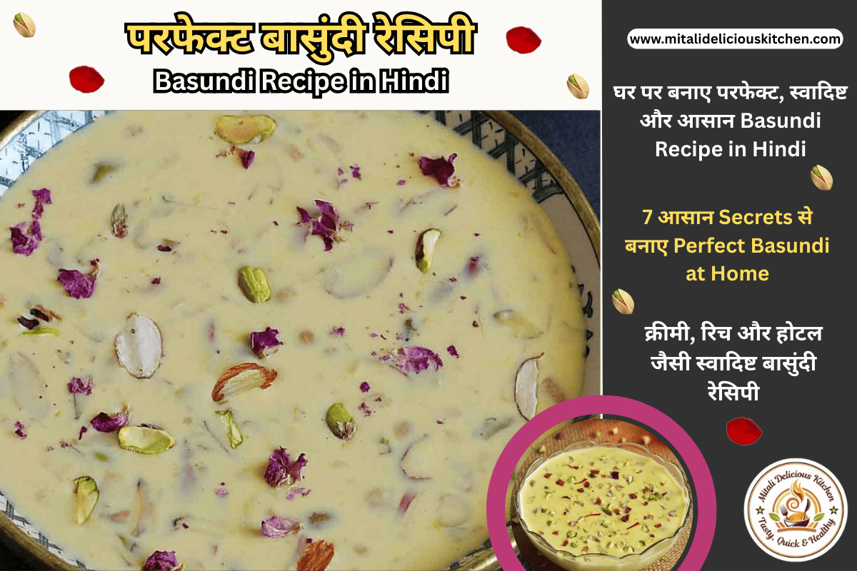 “परफेक्ट Basundi Recipe in Hindi – घर पर क्रीमी और स्वादिष्ट बासुंदी बनाने की आसान विधि”