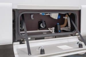 Kleiner Wohnmobil Wasseranschluss, Camping Caravan Ausstattung, Moon Camper.