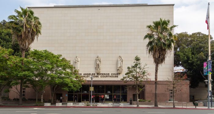 Exterior of the Los Angeles Superior Court Stanley Mosk Courthouse, where Judge Roberts issued the Blaker v. NetScout Systems ruling dismissing CIPA pen register claims against website operators.