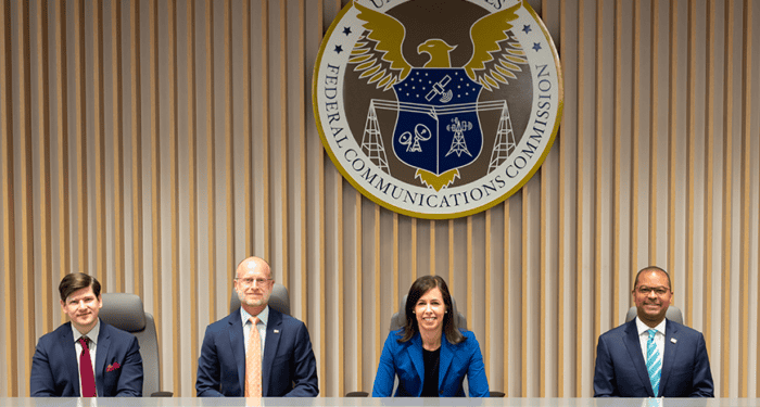 The FCC Commissioners group photo