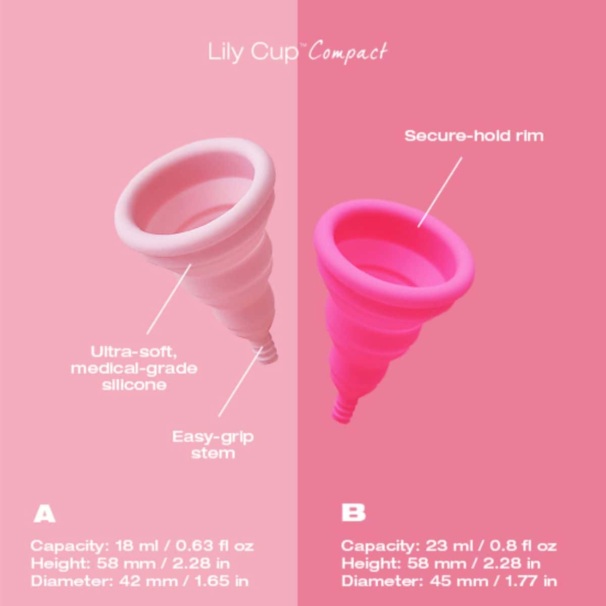 Intimina Lily Cup 月經杯 Compact 便攜裝 Size B - Image 4