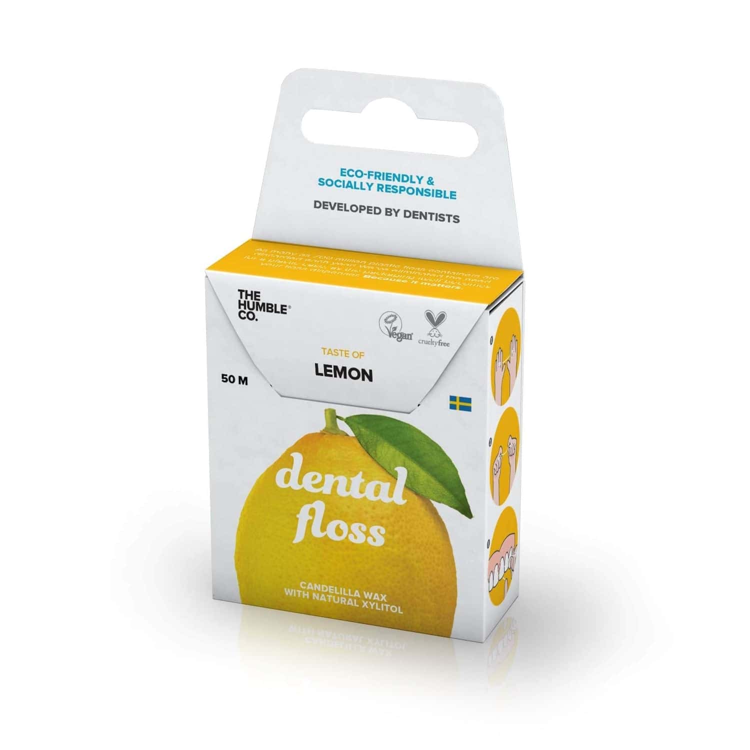 The Humble Co. 瑞典品牌純素牙線 檸檬 Dental Floss Lemon 50m