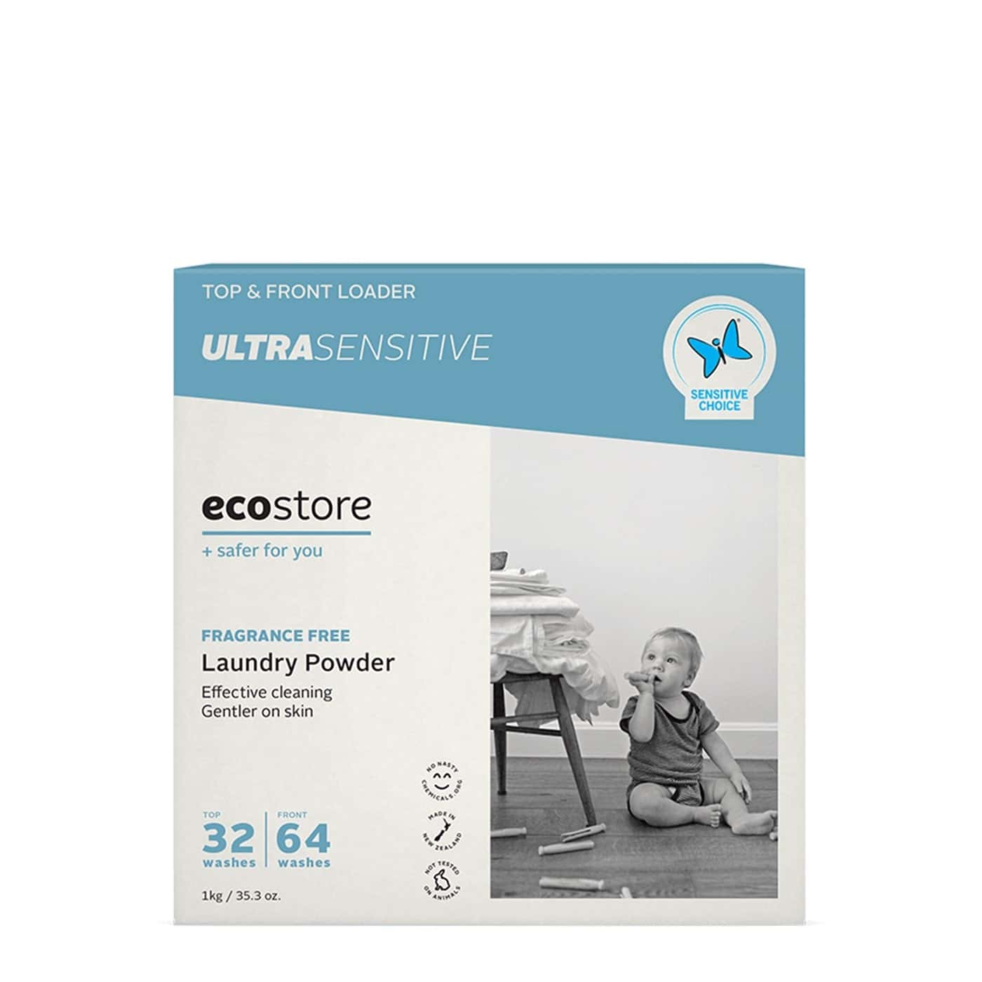 ecostore 洗衣粉 (超敏感無香味) Ultra Sensitive Laundry Powder 1kg