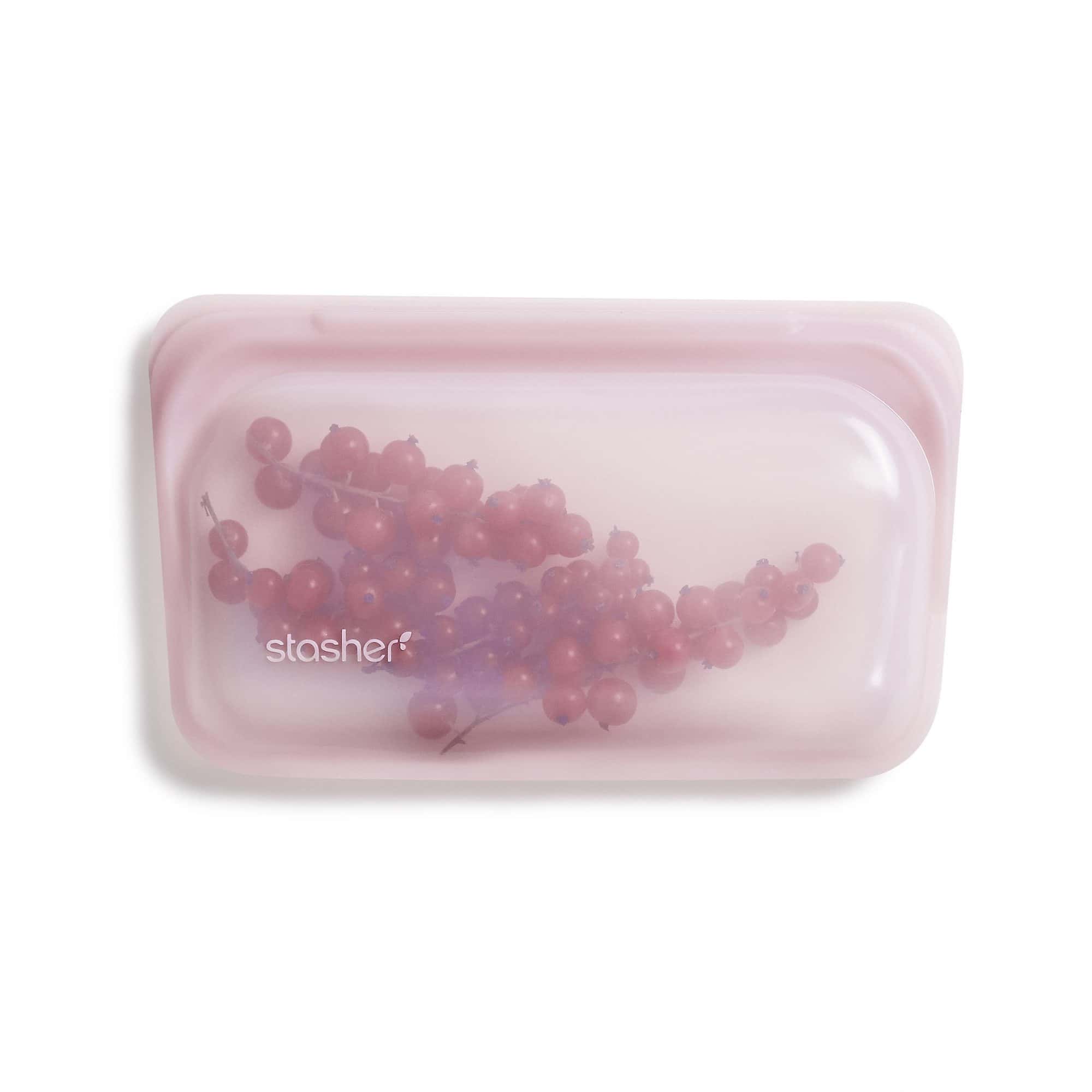 Stasher 矽膠密封袋 Snack - Rose Quartz