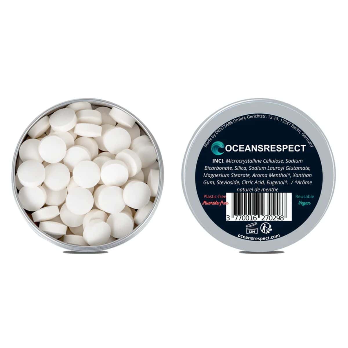 Oceansrespect 牙膏粒 60粒裝 - 薄荷味 (不含氟) - Image 2
