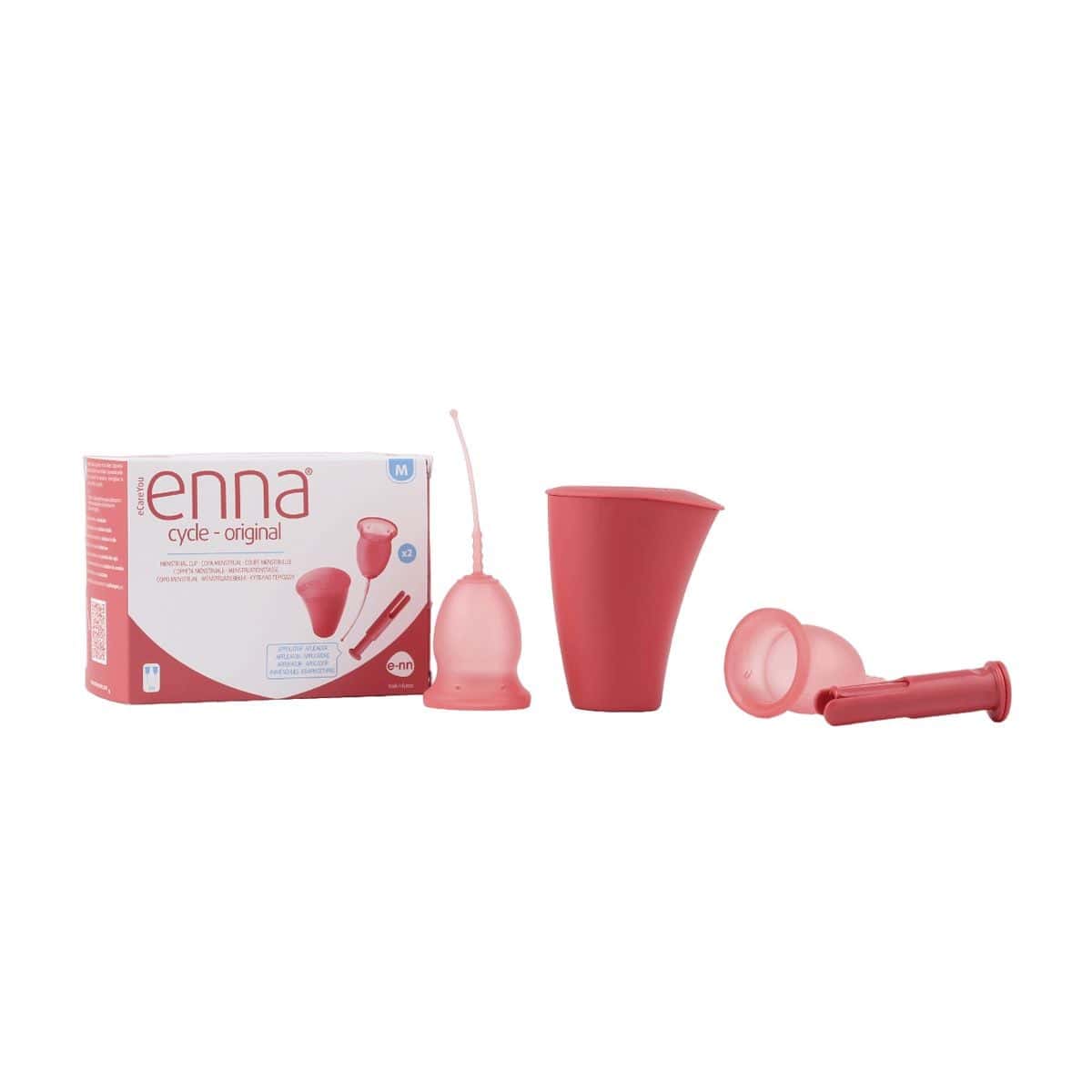 enna 月經杯全方位套裝（2杯 + 消毒收納杯 + 置入器）