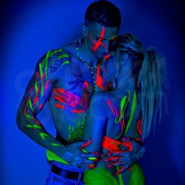 Verkoop blacklight uv bodypaint neon bodyverf te koop bij PartyDJ uit Aalst, Oost Vlaanderen