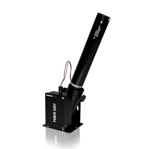 Huur de MagicFX Powershot Basis Station voor het afvuren van elektrische confetti shooters. Perfect voor feesten en evenementen. Betrouwbaar en effectief! Verhuur van Magic FX Power shot afvuur basis. Electric confetti shooter huren kan bij PartyDJ uit Aalst, Oost Vlaanderen.