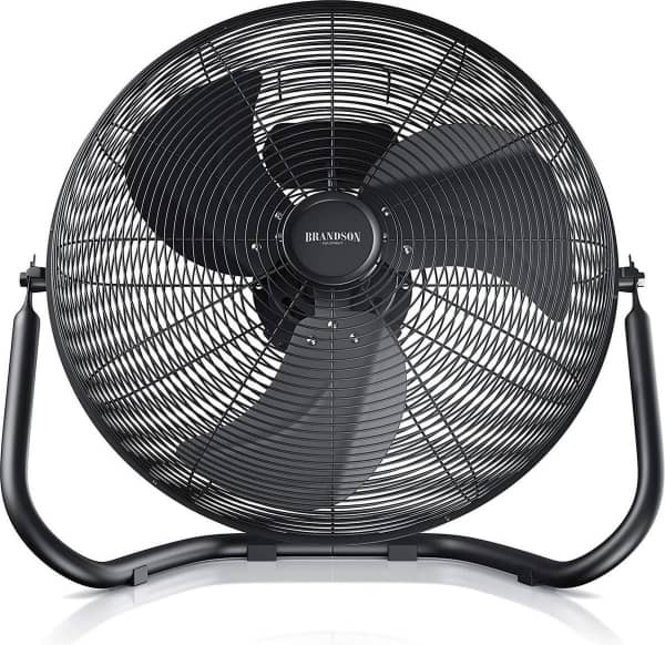 Floor Fan Ø 45cm (Retro Vloerventilator) Huren. Vloerventilator Ø 45cm zilver, instelbare hoek