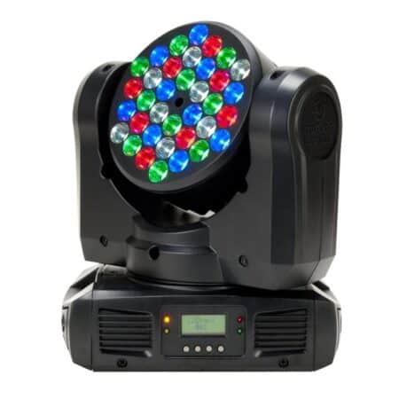 Verhuur van American DJ Inno Color Beam wash moving head disco lichteffect. Moving heads huren kan bij PartyDJ uit Aalst, Oost Vlaanderen.
