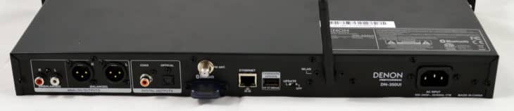Verhuur van Denon Pro DN-350UI mediaspeler. Bluetooth USB MP3-speler huren met Spotify Connect kan bij PartyDJ uit Aalst, Oost Vlaanderen