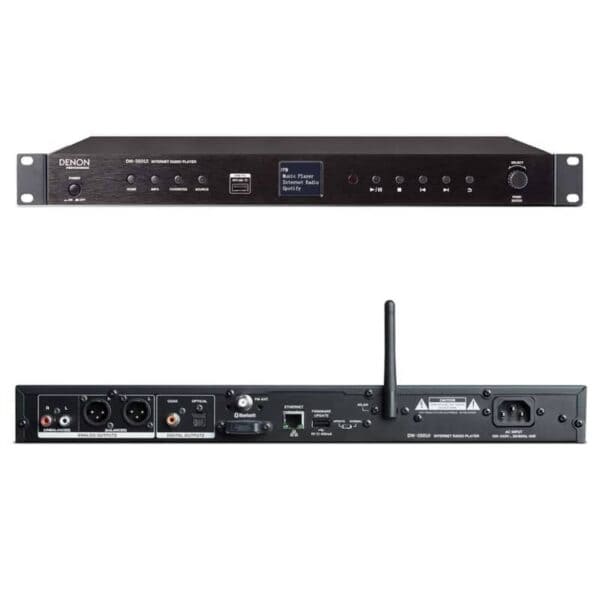Verhuur van Denon Pro DN-350UI mediaspeler. Bluetooth USB MP3-speler huren met Spotify Connect kan bij PartyDJ uit Aalst, Oost Vlaanderen