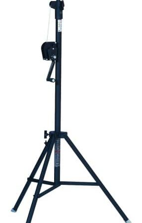 Mobil Truss MTS270/2 Driepikkel Lichtstatief huren (max. 3,30m / 60kg). Verhuur van Lichtstandaard bij PartyDJ uit Aalst, Oost Vlaanderen.