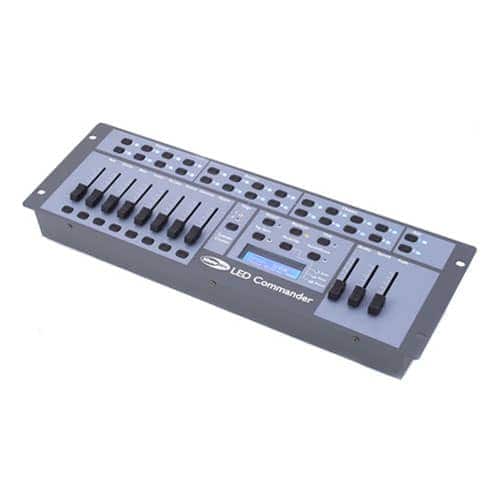 Verhuur van Showtec LED Commander lichtsturing. Controller voor LED schijnwerpers huren kan bij PartyDJ uit Aalst, Oost Vlaanderen.