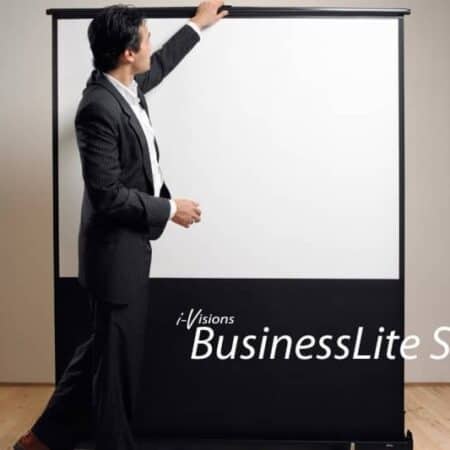 Verhuur projectiescherm iVisions Businesslite Pull Up (80 inch | 4:3) iVisions Businesslite Pull Up Projectiescherm Huren (93″ | 16:10) Businesslite Pull Up Beamerscherm