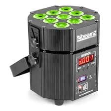 Uplighting huren. Beamz Pro BBP60 uplighters op batterij te huur. Verhuur van draadloze grondspots op batterij bij PartyDJ uit Aalst, Oost Vlaanderen.
