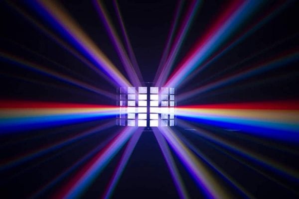 Verhuur van Chauvet DJ Kinta HP derby LED lichteffecten. Veelkleurig derby lichteffect huren kan bij PartyDJ uit Aalst, Oost Vlaanderen.