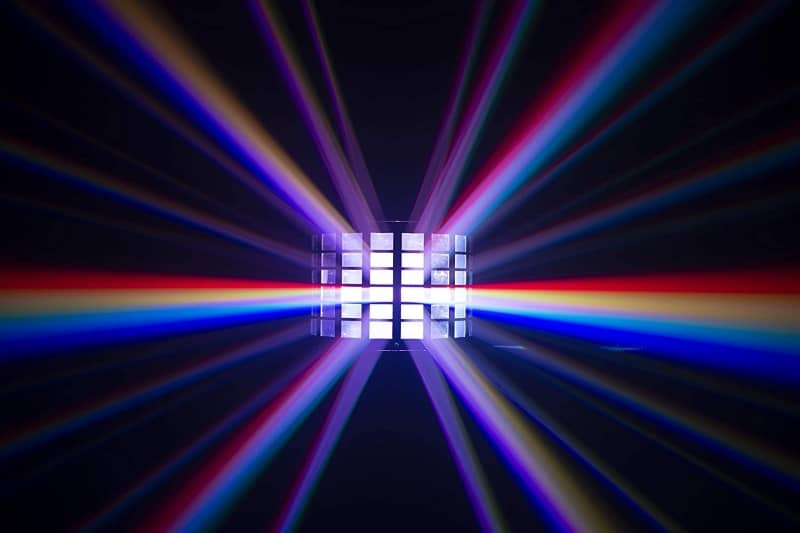 Verhuur van Chauvet DJ Kinta HP derby LED lichteffecten. Veelkleurig derby lichteffect huren kan bij PartyDJ uit Aalst, Oost Vlaanderen.