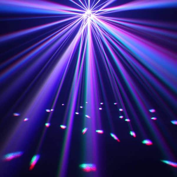 Verhuur van Equinox Shard moonflower lichteffect. LED moonflower huren bij PartyDJ uit Aalst, Oost Vlaanderen.