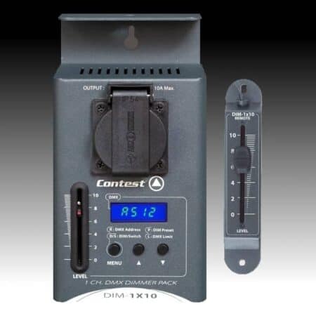 Verhuur van Contest DIM-1x10 Dimmer Pack. Dimmerpack voor LED schijnwerpers huren kan bij PartyDJ uit Aalst, Oost Vlaanderen.