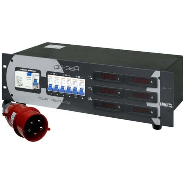 Briteq PD-32A Krachtstroomverdeler Huren Verhuur van Krachtige Stroomverdeelkast BriteQ PD-32A - Betrouwbare en Efficiënte Voeding voor al jouw Apparatuur.
