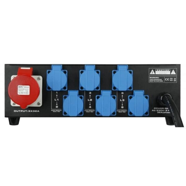 Briteq PD-32A Krachtstroomverdeler Huren Verhuur van Krachtige Stroomverdeelkast BriteQ PD-32A - Betrouwbare en Efficiënte Voeding voor al jouw Apparatuur.