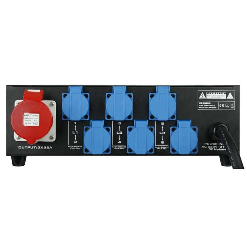 Briteq PD-32A Krachtstroomverdeler Huren Verhuur van Krachtige Stroomverdeelkast BriteQ PD-32A - Betrouwbare en Efficiënte Voeding voor al jouw Apparatuur.