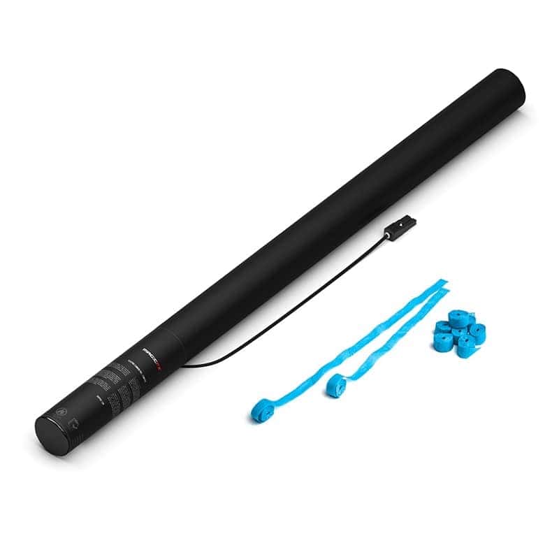 Magic FX Electric Streamer Shooters Paper 80cm Lichtblauw Kopen. Verkoop van MagicFX streamers shooters in lichtblauwe kleur.