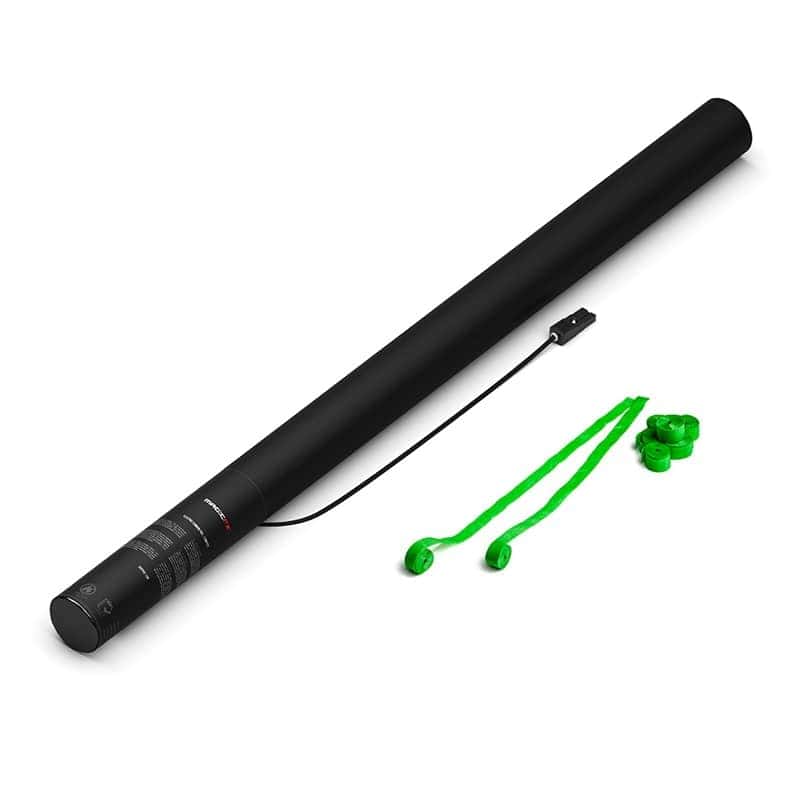 Magic FX Electric Streamer Shooters Paper 80cm Lichtgroen Kopen. Verkoop van MagicFX streamers shooters in lichtgroene kleur.