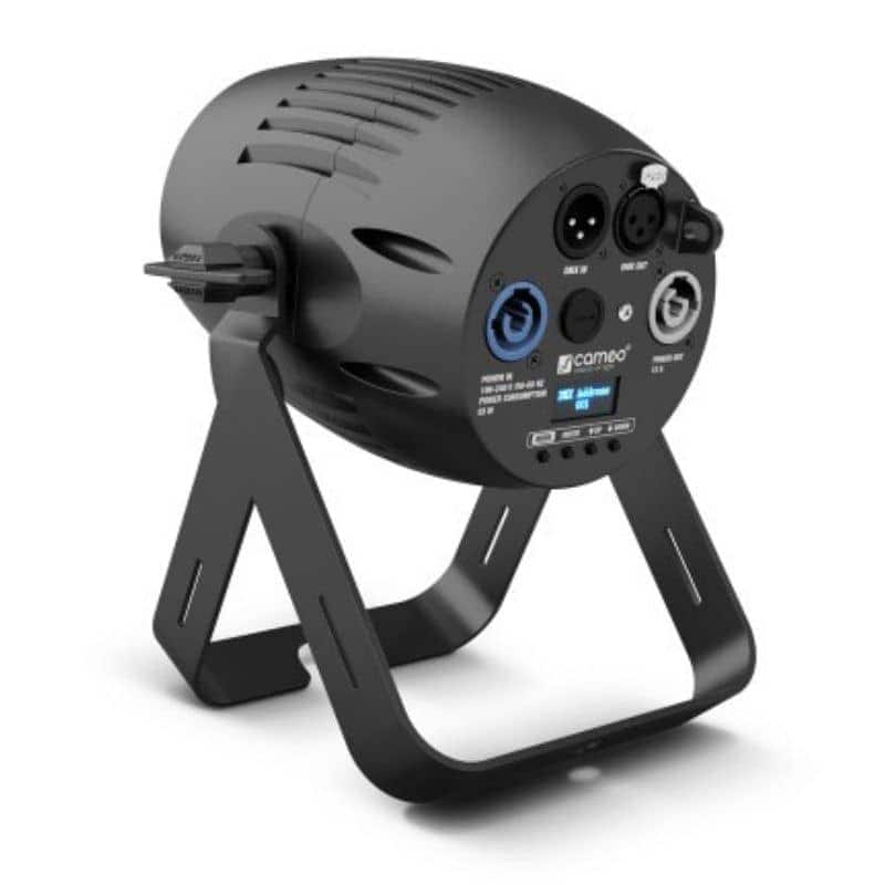 Cameo Q-Spot 40 RGBW Black Puntspot Huren » Verhuur van Cameo Q-Spot 40 RGBW Black pinspot Krachtige Puntspotverlichting voor Discoballen Te Huur