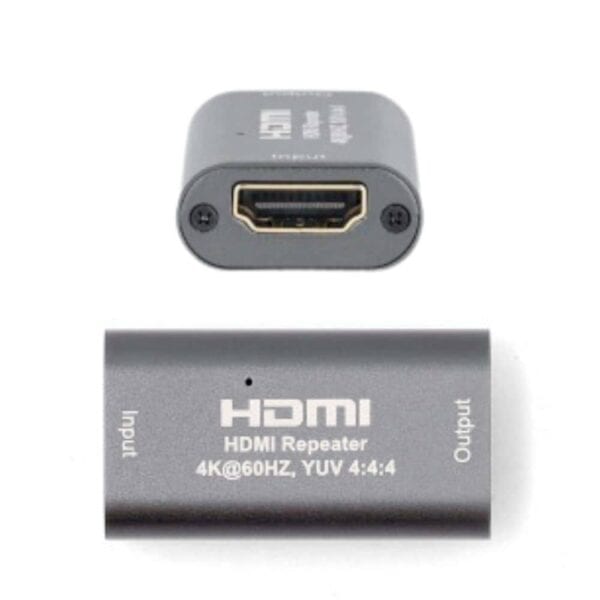 Huur een HDMI-Repeater voor 4K@60Hz beeldkwaliteit tot wel 40 meter afstand. Perfect voor sportavonden, beurzen, events of quizshows zonder signaalverlies.