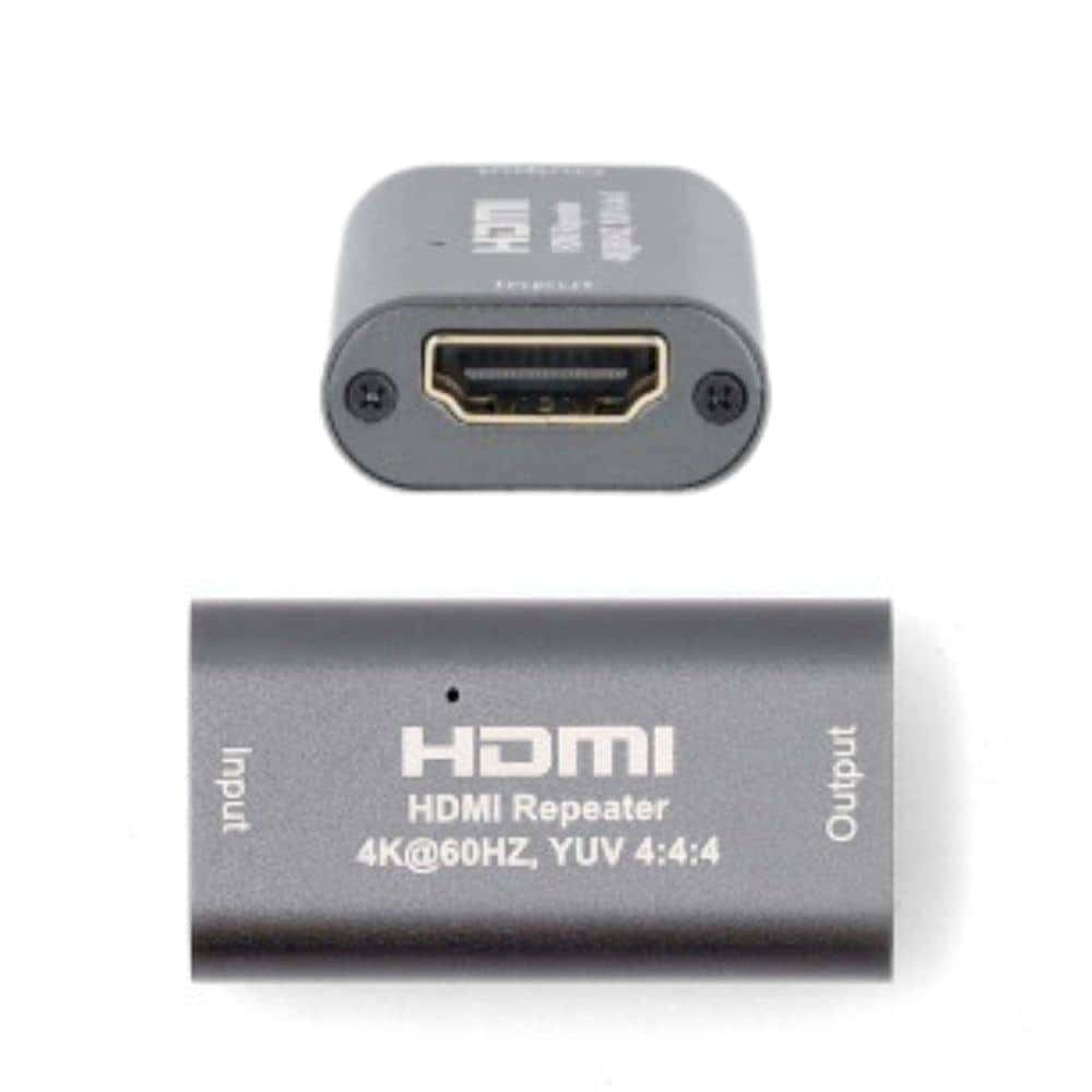 Huur een HDMI-Repeater voor 4K@60Hz beeldkwaliteit tot wel 40 meter afstand. Perfect voor sportavonden, beurzen, events of quizshows zonder signaalverlies.