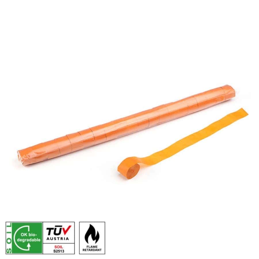 MagicFX STR13OR - Paper Streamers for Stadium Shot 20m x 2,5cm Orange - Polybag 20 pc kopen