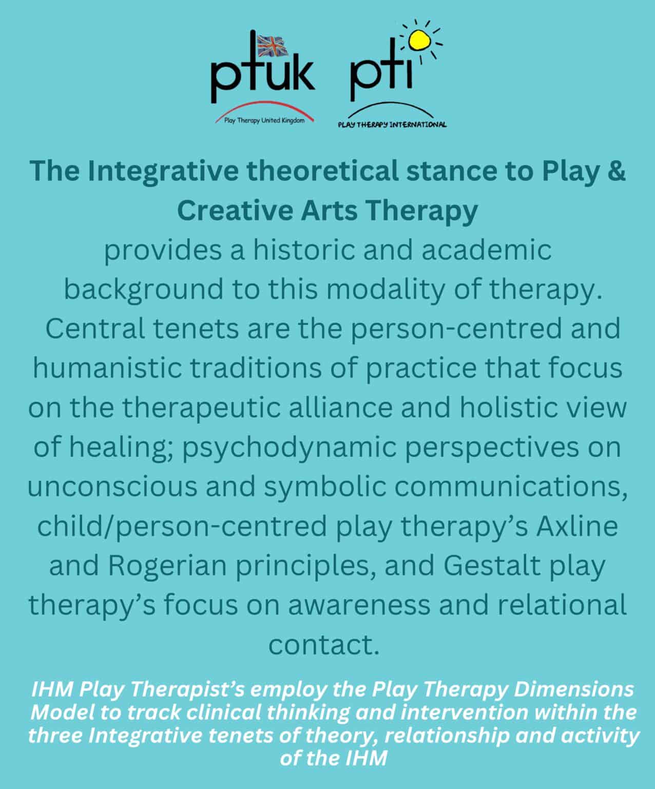 IHM - The Integrative Holistic Model of Play Therapy - Play Therapy UK