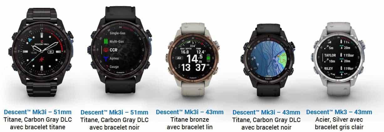 Mk3 Descent Garmin Modeles
