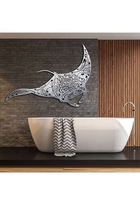 Decoration Murale En Metal La Manta Inox 2
