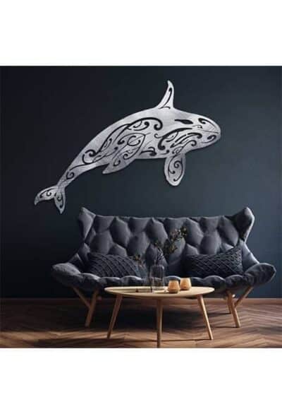 Decoration murale en metal orque inox 2