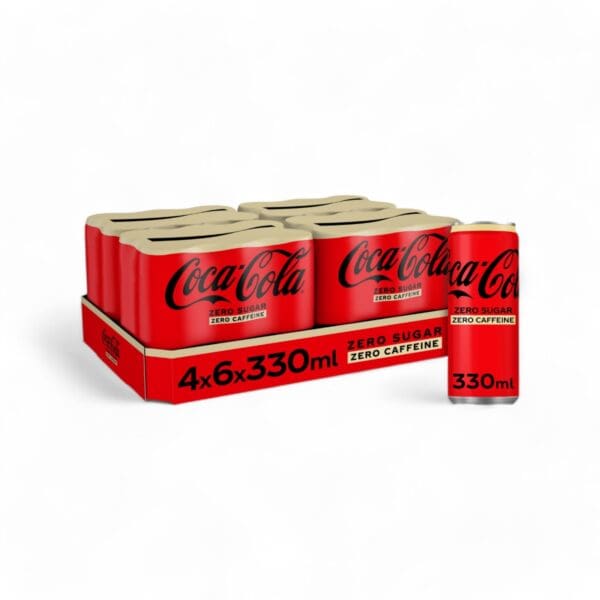 Coca Cola Zero Sugar Zero Caffeine BE 24x33cl