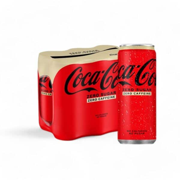 Coca Cola Zero Sugar Zero Caffeine BE 6x33cl