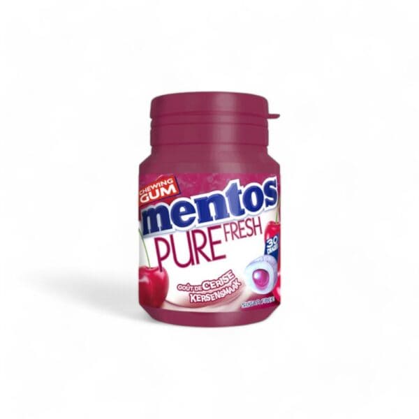 Mentos Gum Pure Fresh Cherry Bottle 30st