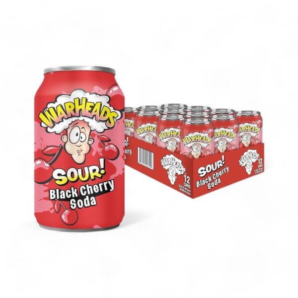 warheads sour black cherry soda 12x33cl