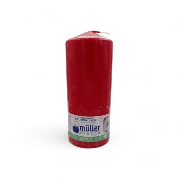 Müller Cilinder Kaars 20x8cm 100u Rood