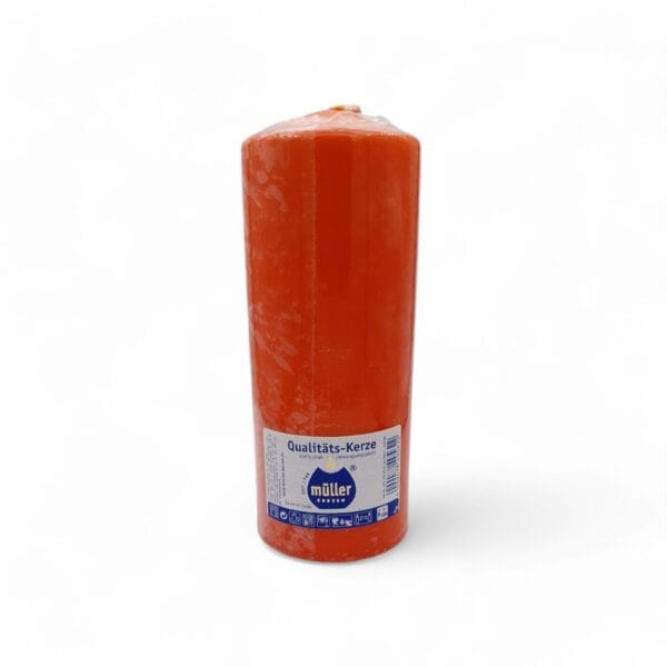 Müller Cilinderkaars 20x8cm 100u Orange