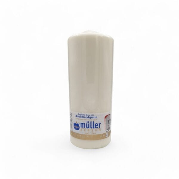 Müller Cilinderkaars 20x8cm 100u Wit