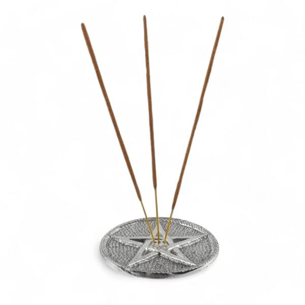 Wierook houder Zilver Pentagram
