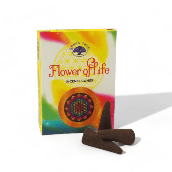 Green Tree Flower Of Life Incense Cones 10st