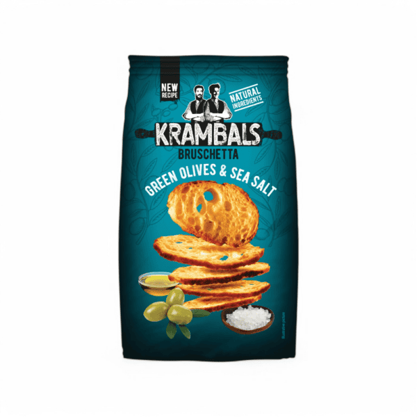 Krambals Bruschetta Green Olives & Sea Salt 70g