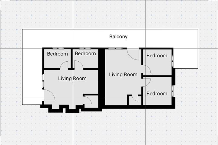 double property for sale in Benalmadena - plan of apartment